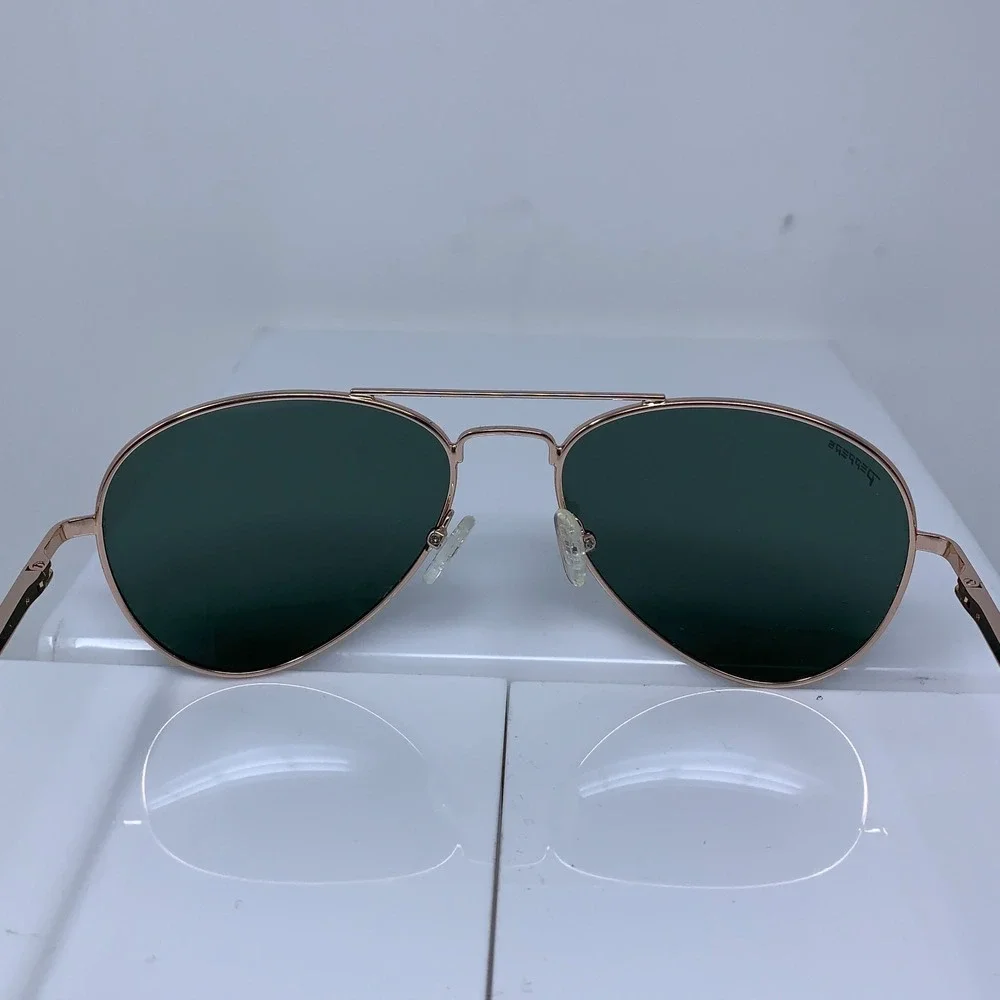 Peppers Unisex Maverick Polarized Aviator Sunglasses New